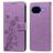 Mobigear Flowers Housse Google Pixel 10a Etui Porte-Monnaie - Violet