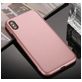 Mobigear TriGuard Coque iPhone XS Coque arrière Rigide - Rose doré
