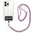Mobigear Lanyard Cordon de téléphone universel réglable - Blanc / Bleu / Magenta