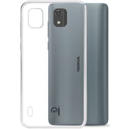 Mobilize Gelly Coque Transparente Nokia C2 2E Coque arrière en TPU Souple - Transparent