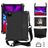 Mobigear HexStrap Coque iPad Air 4 (2020) Coque arrière en Plastique rigide,EVA + Porte-crayon + Bandoulière + Support Amovible - Noir