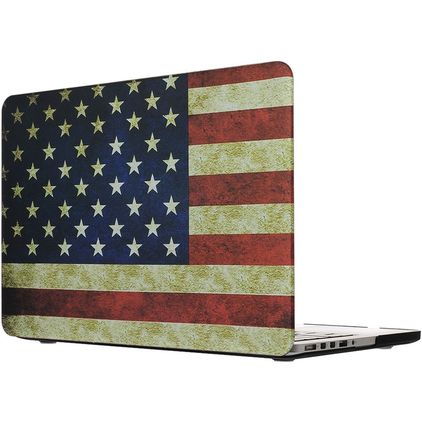 Mobigear Design MacBook Pro 13 Pouces (2012-2015) Coque - US Flag - Model A1425 / A1502