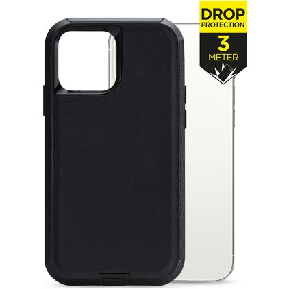 Mobilize Defender iPhone 13 Pro Max Plastique rigide Coque arrière Antichoc - Noir