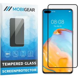 Mobigear Premium Huawei P40 Verre trempé Protection d'écran - Compatible Coque - Noir