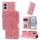 Mobigear Sunflower Housse Samsung Galaxy S25 Edge Etui Porte-Monnaie - Rose doré