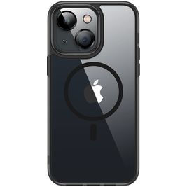 Valenta Trend Coque iPhone 13 MagSafe Coque arrière Rigide - Transparent / Noir