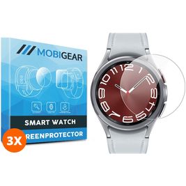 Mobigear Samsung Galaxy Watch 6 Classic - 43 mm Protection d'écran Film - Compatible Coque - Noir (Lot de 3)