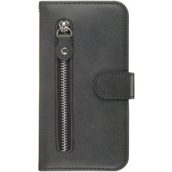 Mobigear Zipper Samsung Galaxy S20 Plus Étui Portefeuille - Noir