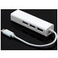 Mobigear - Hub USB-C vers Ethernet / USB-A - Blanc