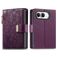 Mobigear Flowers Housse iPhone Duo Etui Porte-Monnaie - Violet