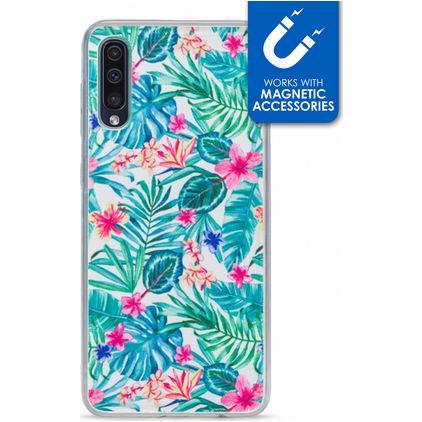 My Style Magneta Coque Samsung Galaxy A50 Coque arrière en TPU Souple - Jungle