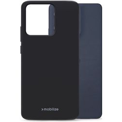 Mobilize Rubber Gelly Coque Motorola Moto G86 Power Coque arrière en TPU Souple - Noir
