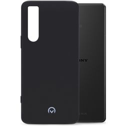 Mobilize Rubber Gelly Coque Sony Xperia 5 IV Coque arrière en TPU Souple - Matt Black