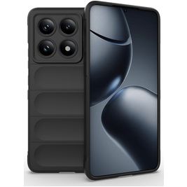 Mobigear Bumpy Coque Xiaomi 14T Pro Coque arrière en TPU Souple - Noir