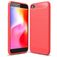 Mobigear Brushed Slim Coque Xiaomi Redmi Go Coque arrière en TPU Souple - Rouge