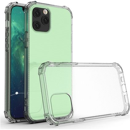 Mobigear Cushion Coque Transparente iPhone 12 Coque arrière en TPU Souple Anti-Chocs - Transparent