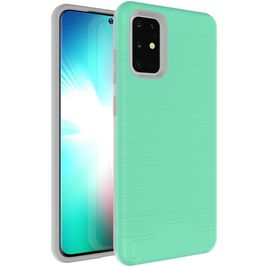 Mobigear Antislip Coque Samsung Galaxy S20 Ultra Coque arrière Rigide Anti-Chocs - Turquoise