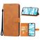 Mobigear Wallet Housse iPhone 16 Etui Porte-Monnaie - Marron