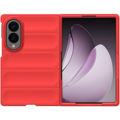 Mobigear Bumpy Coque Samsung Galaxy Z Fold 8 Coque arrière en TPU Souple - Rouge