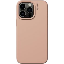 Nudient Base iPhone 15 Pro Max Silicone Coque arrière - Peach Orange