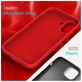 Mobigear Rubber Touch Coque iPhone 16 Coque arrière en Silicone - Rouge