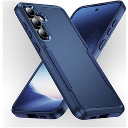 Mobigear Heavy Armor Samsung Galaxy S24 Plastique rigide Coque arrière Antichoc - Bleu