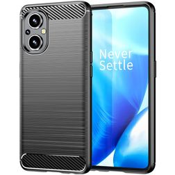 Mobigear Brushed Slim Coque OPPO Reno 7 Lite Coque arrière en TPU Souple - Noir