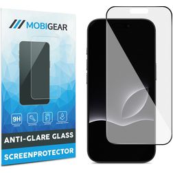 Mobigear Premium iPhone 17 Pro Verre trempé Protection d'écran Anti-Glare - Compatible Coque - Noir