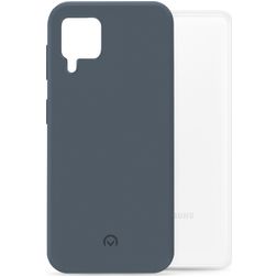 Mobilize Rubber Gelly Coque Samsung Galaxy A22 4G Coque arrière en TPU Souple - Matt Blue