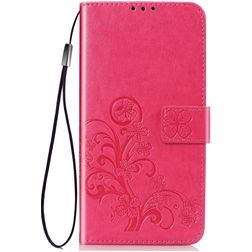 Mobigear Clover Huawei P40 Pro Étui Portefeuille - Rose