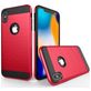 Mobigear Brushed Armor Coque iPhone XS Max Coque arrière Rigide Anti-Chocs - Rouge