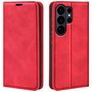 Mobigear Retro Slim Housse Samsung Galaxy S26 Ultra Etui Porte-Monnaie - Rouge