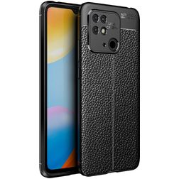 Mobigear Luxury Coque Xiaomi Redmi 10C Coque arrière en TPU Souple - Noir