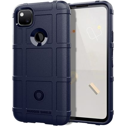 Mobigear Rugged Shield Google Pixel 4a TPU souple Coque arrière Antichoc - Bleu