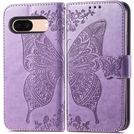 Mobigear Butterfly Housse Google Pixel 8a Etui Porte-Monnaie - Lavande