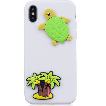 Mobigear Design Coque iPhone XS Max Coque arrière en TPU Souple - Noix de coco à bord de mer