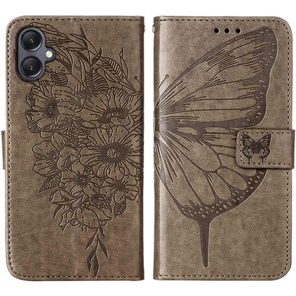 Mobigear Butterfly Samsung Galaxy A05 Étui Portefeuille - Gris