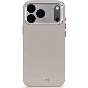 Decoded iPhone 17 Pro Cuir véritable Coque arrière Antichoc - Solid Clay
