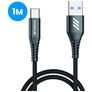 Mobigear Nylon - Câble USB-A vers USB-C 1 mètre - Noir