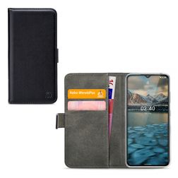 Mobilize Classic Gelly Wallet Housse Nokia 2.4 Etui Porte-Monnaie - Noir