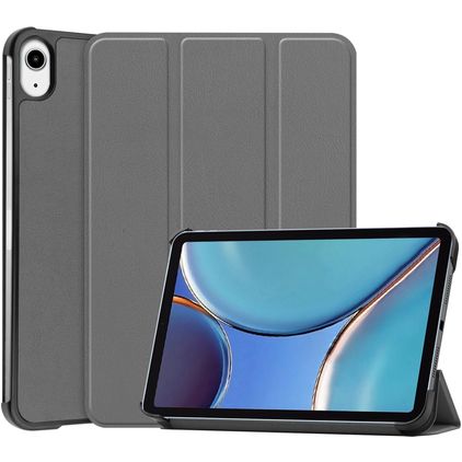 Mobigear Tri-Fold Coque iPad Mini 7 (2024) Etui - Gris