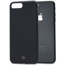 Mobilize Gelly Coque iPhone 8 Plus Coque arrière en TPU Souple - Noir