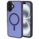 Mobiparts Hardcover Coque iPhone 16 Plus MagSafe Coque arrière Rigide - Satin Purple