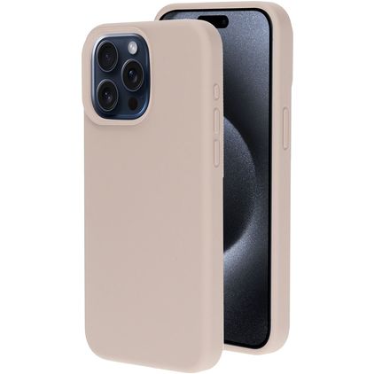 Mobiparts Coque iPhone 15 Pro Max Coque arrière en Silicone - Soft Salmon