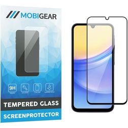 Mobigear Premium Samsung Galaxy A15 Verre trempé Protection d'écran - Compatible coque - Noir