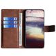 Mobigear Croco Housse Motorola Edge 30 Ultra Etui Porte-Monnaie - Marron