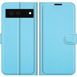 Mobigear Classic Housse Google Pixel 6 Etui Porte-Monnaie - Bleu