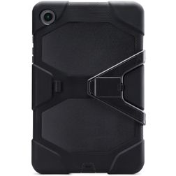 Xccess Survivor Essential Coque Samsung Galaxy Tab A8 10.5 (2021) Coque arrière en Plastique rigide,Silicone + Support Amovible - Noir