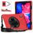 Mobigear SureGrip XGuard Coque Lenovo Tab P11 Plus Gen 1 Coque arrière en Plastique rigide,Silicone + Bandoulière + Support Amovible - Rouge