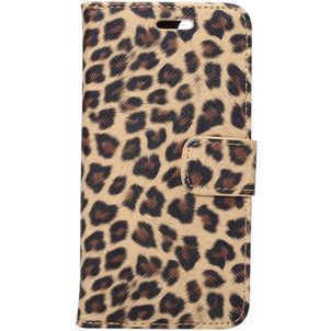 Mobigear Leopard Housse iPhone SE (2020) Etui Porte-Monnaie - Marron